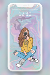 اسکرین شات 6 برنامه Girly Wallpaper