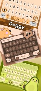 اسکرین شات 2 برنامه Keby Cute Keyboard Themes