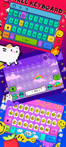 اسکرین شات 3 برنامه Keby Cute Keyboard Themes