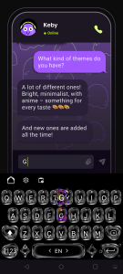 اسکرین شات 6 برنامه Keby Cute Keyboard Themes