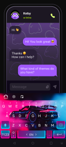 اسکرین شات 5 برنامه Keby Cute Keyboard Themes