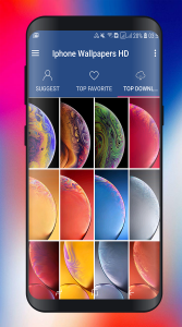اسکرین شات برنامه Wallpapers for iPhone iOS 8