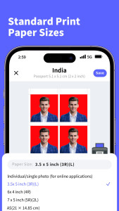 اسکرین شات 3 برنامه Vivid ID: Passport Photo Maker