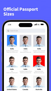 اسکرین شات برنامه Vivid ID: Passport Photo Maker 1