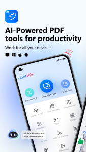 اسکرین شات برنامه LightPDF: ChatPDF&Convert&Scan 1