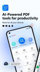 اسکرین شات 1 برنامه LightPDF: PDF AI&Convert&Scan
