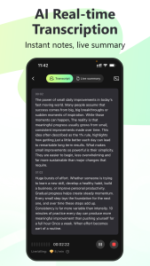 اسکرین شات 2 برنامه RecCloud - AI Speech to Text
