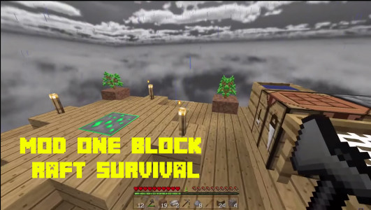 اسکرین شات برنامه one block raft survival mcpe 3