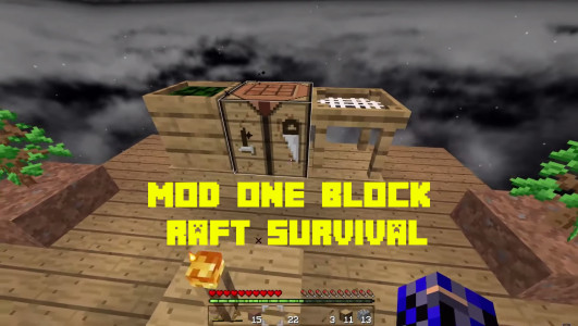 اسکرین شات برنامه one block raft survival mcpe 5