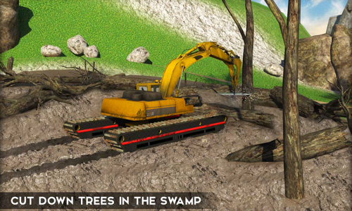 اسکرین شات بازی Amphibious Excavator Construction Crane Simulator 3