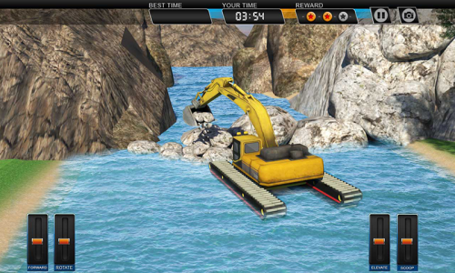 اسکرین شات بازی Amphibious Excavator Construction Crane Simulator 5