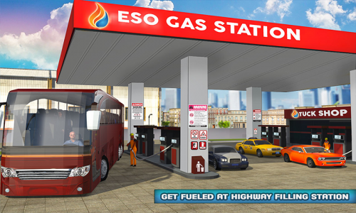 اسکرین شات بازی Gas Station Bus Parking Games 4