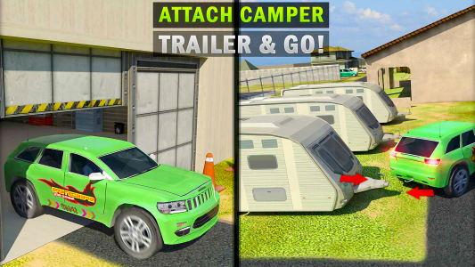 اسکرین شات بازی Camper Van Truck Driving Games 4