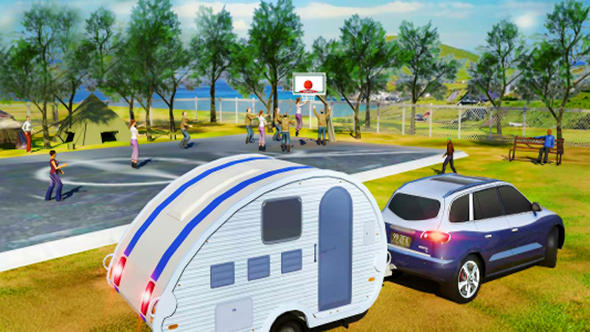 اسکرین شات بازی Camper Van Truck Driving Games 6