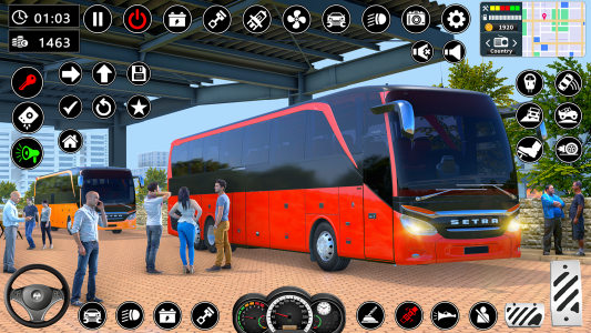 اسکرین شات بازی Coach Bus Train Driving Games 4