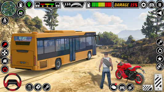 اسکرین شات بازی Coach Bus Train Driving Games 1