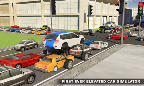 اسکرین شات بازی Elevated Car Driving Simulator: Modern Taxi Driver 2