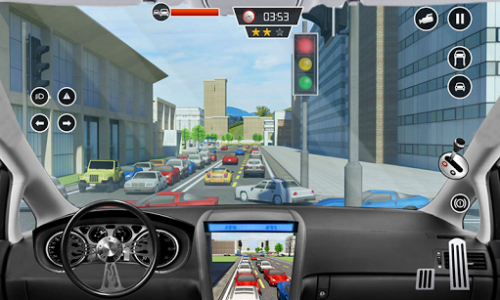 اسکرین شات بازی Elevated Car Driving Simulator: Modern Taxi Driver 3