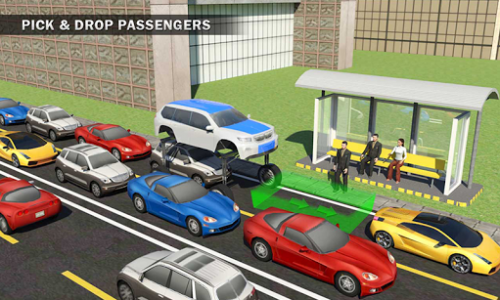 اسکرین شات بازی Elevated Car Driving Simulator: Modern Taxi Driver 6
