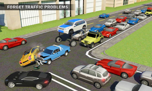 اسکرین شات بازی Elevated Car Driving Simulator: Modern Taxi Driver 1