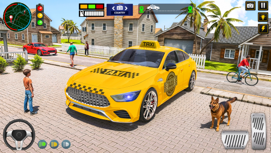 اسکرین شات 2 بازی City Taxi Car Driving Game
