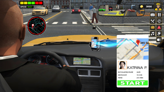 اسکرین شات بازی US Taxi Car Driving Games 3