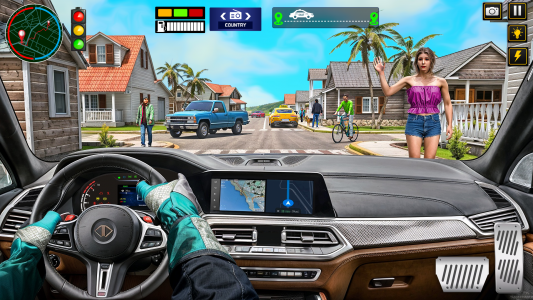 اسکرین شات 3 بازی City Taxi Car Driving Game