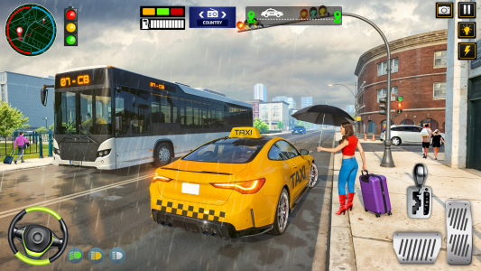 اسکرین شات 4 بازی City Taxi Car Driving Game