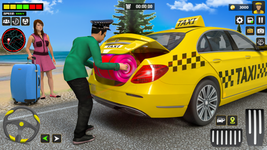 اسکرین شات بازی US Taxi Car Driving Games 2