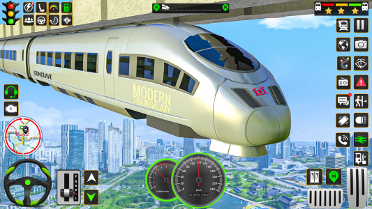 اسکرین شات بازی Modern Train Driver Train Game 1