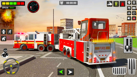 اسکرین شات بازی Fire Engine Truck Driving Sim 4
