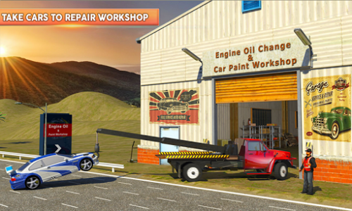 اسکرین شات بازی Gas Station & Car Service Mechanic Tow Truck Games 5