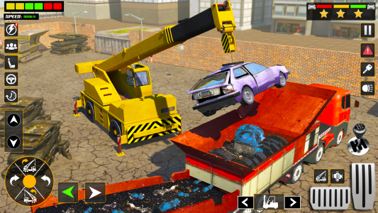 اسکرین شات بازی Car Crusher Excavator Games 3d 1