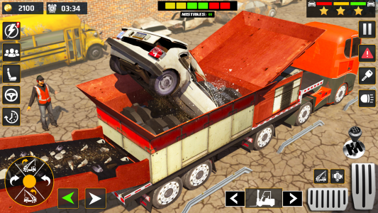 اسکرین شات بازی Car Crusher Excavator Games 3d 3