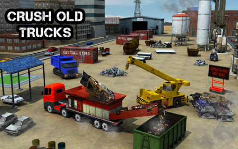 اسکرین شات بازی Wrecked Truck Crusher Crane 3D 6