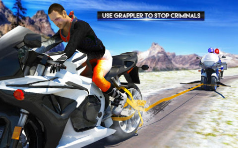 اسکرین شات بازی US Police Motorcycle Grappler: Highway Patrol Bike 8