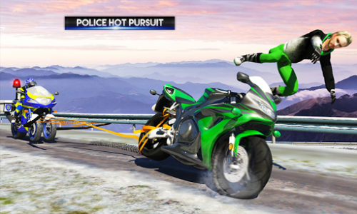 اسکرین شات بازی US Police Motorcycle Grappler: Highway Patrol Bike 4