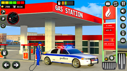اسکرین شات بازی Gas Station Police Car Parking 1
