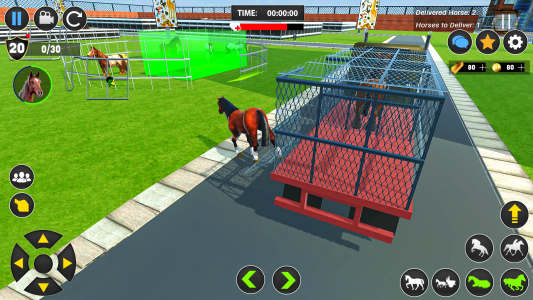 اسکرین شات بازی Wild Horse Transport Truck Sim 4