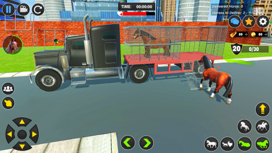 اسکرین شات بازی Wild Horse Transport Truck Sim 1