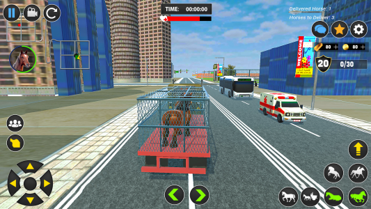 اسکرین شات بازی Wild Horse Transport Truck Sim 3