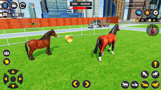 اسکرین شات بازی Wild Horse Transport Truck Sim 2