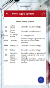 اسکرین شات برنامه Electrical Symbols 3