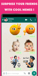 اسکرین شات برنامه WASticker - Love emoji 3