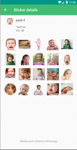 اسکرین شات برنامه Funny Babies Stickers 5