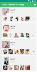 اسکرین شات برنامه Funny Babies Stickers 3