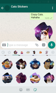 اسکرین شات برنامه New WAStickerApps 😻 Cat Stickers For Chat 5