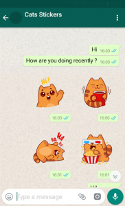 اسکرین شات برنامه New WAStickerApps 😻 Cat Stickers For Chat 2
