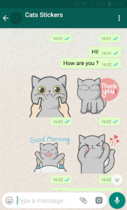 اسکرین شات برنامه New WAStickerApps 😻 Cat Stickers For Chat 4