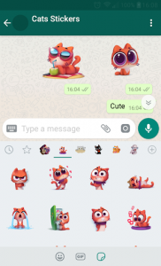 اسکرین شات برنامه New WAStickerApps 😻 Cat Stickers For Chat 7